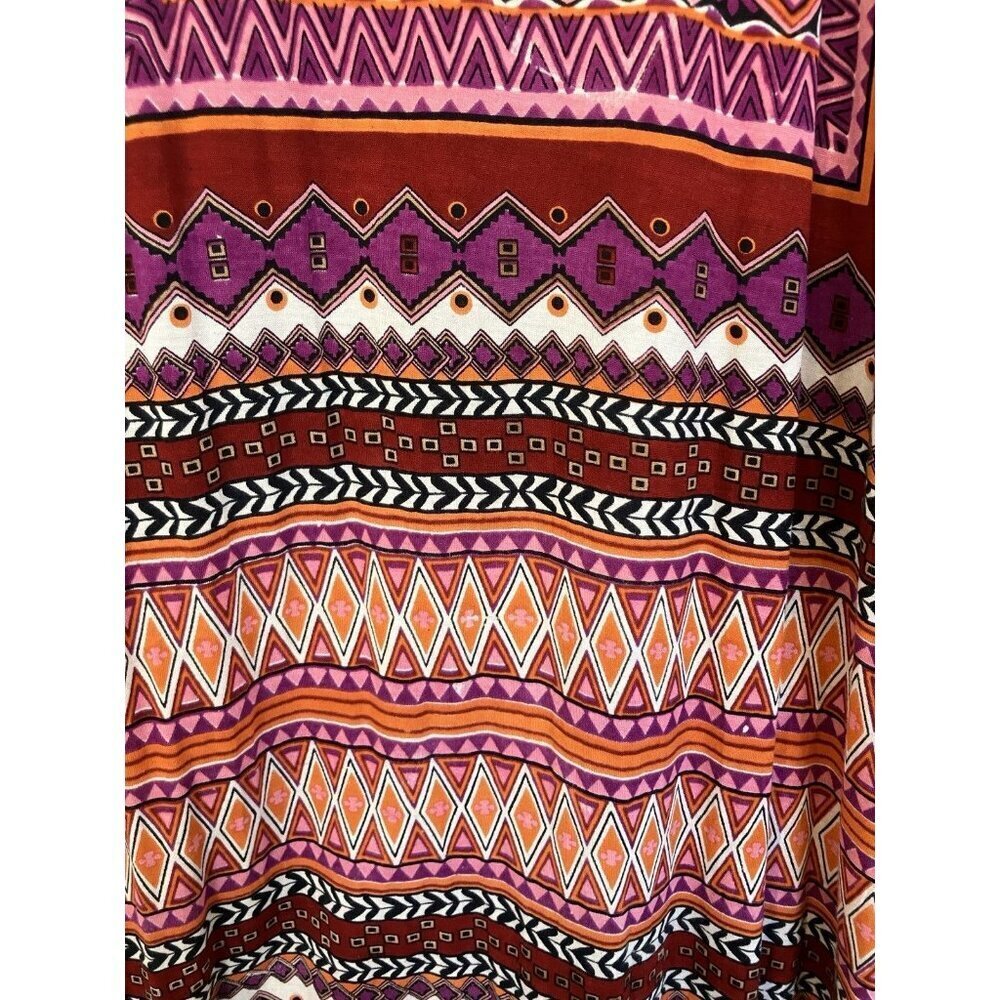 NWT Patrons of Peace Pullover Geometric Print Sleeveless Dress Medium, Beach - Picture 4 of 9